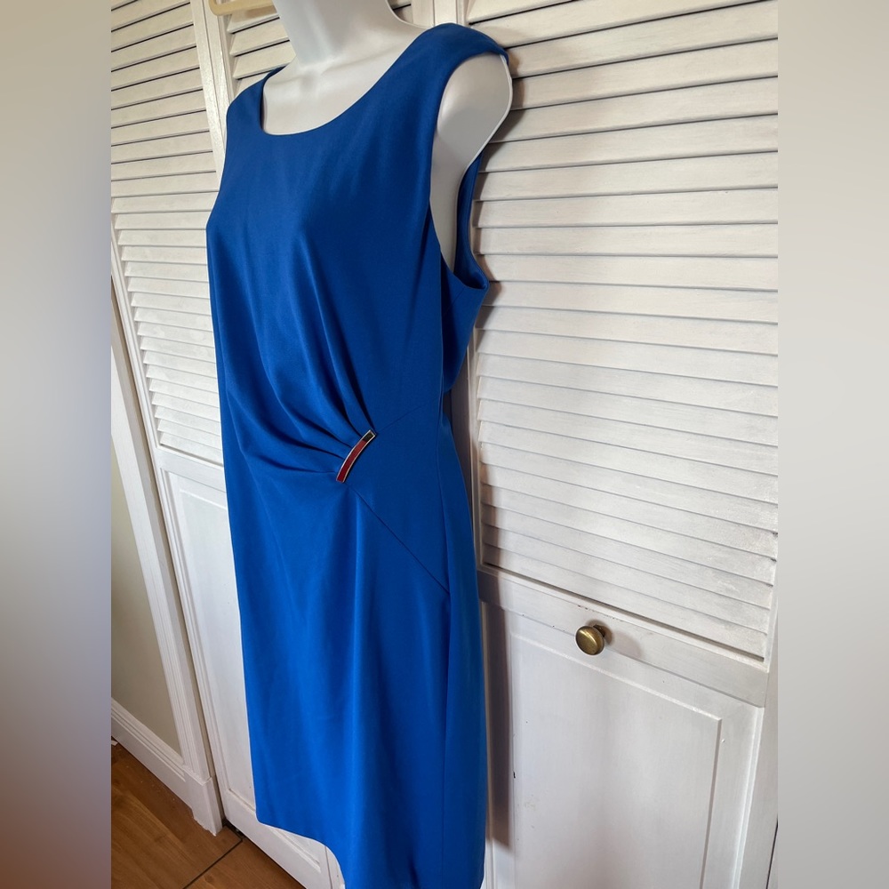 Calvin Klein Cobalt Blue Sleeveless Dress Size 12